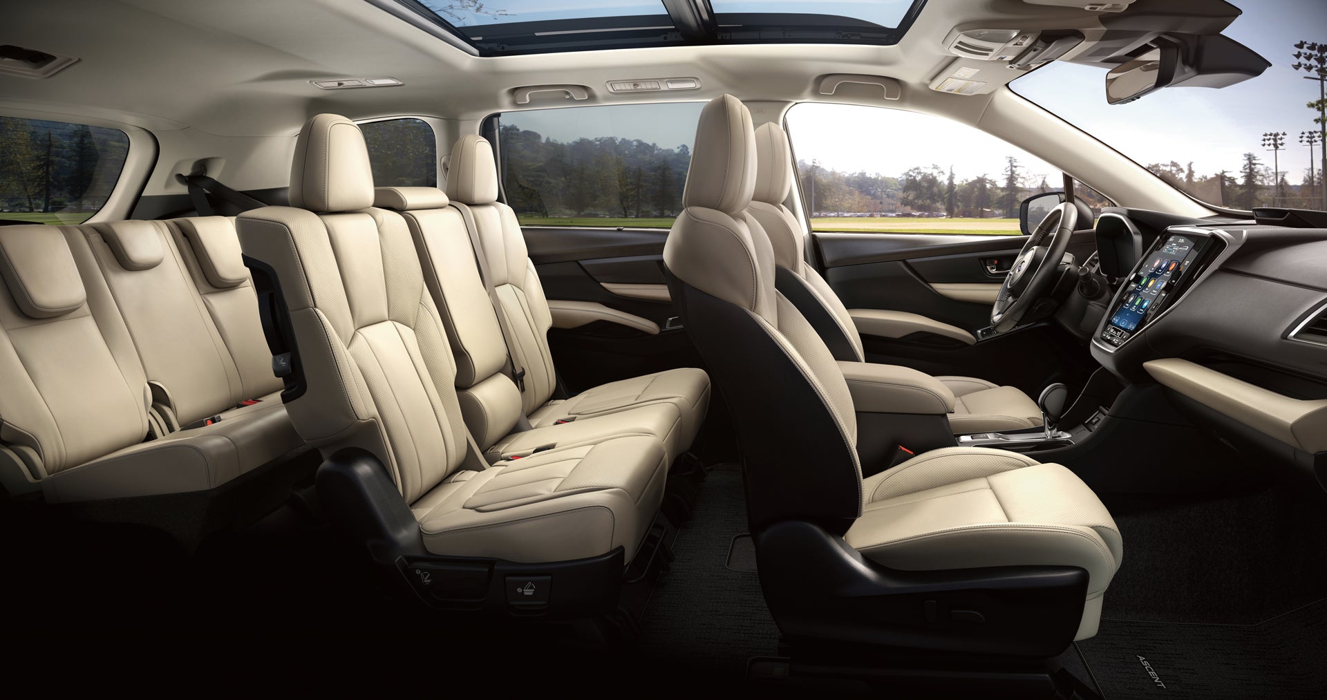 2027 Subaru Ascent Limited 8-Passenger Shown in Warm Ivory Leather