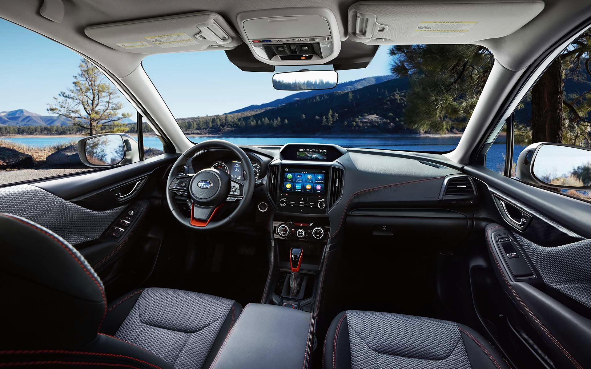 The interior and front dash of the 2022 Forester. | Dutch Miller Subaru in Charleston WV