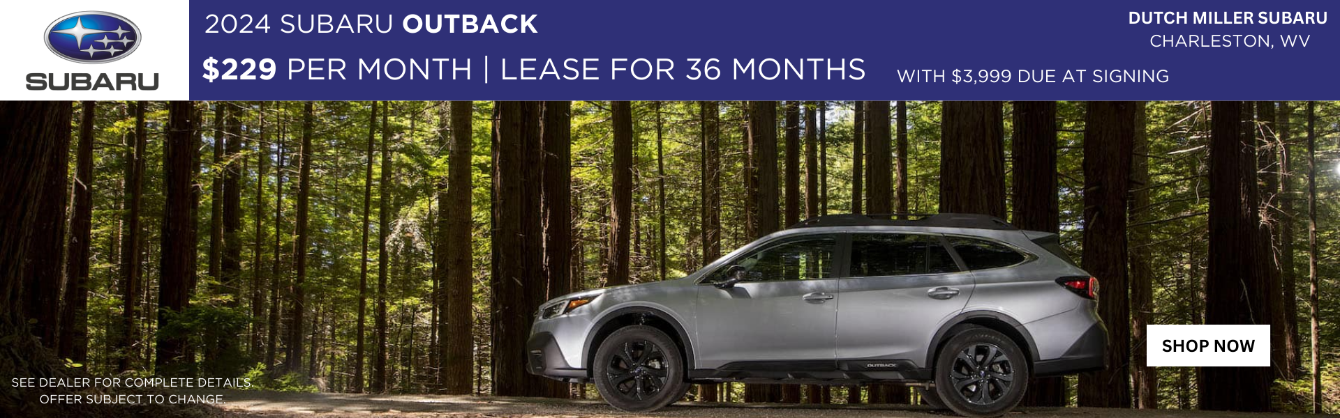 2023 Subaru outback lease special