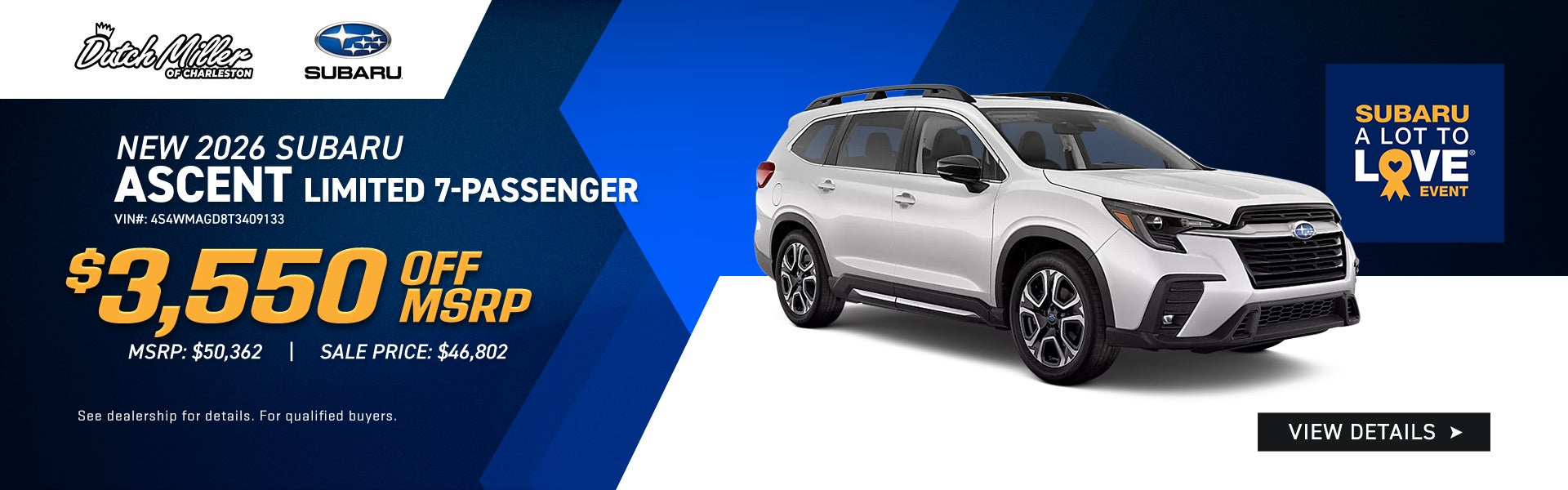 2026 Subaru Ascent Limited 7-Passenger