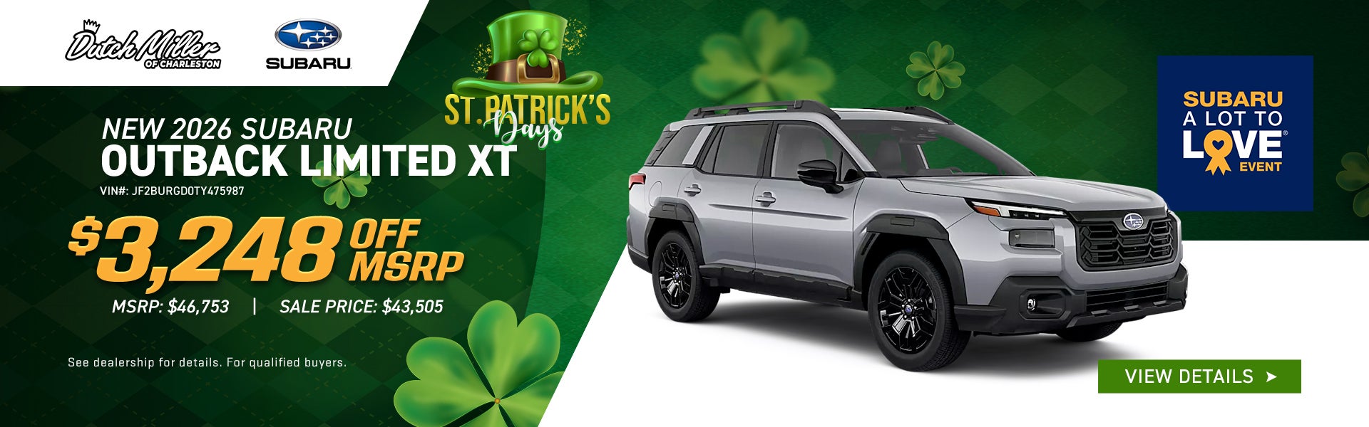 New 2026 Subaru OUTBACK Limited XT